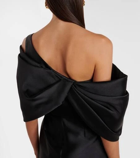 SOLACE LONDON Davina satin cocktail dress 5
