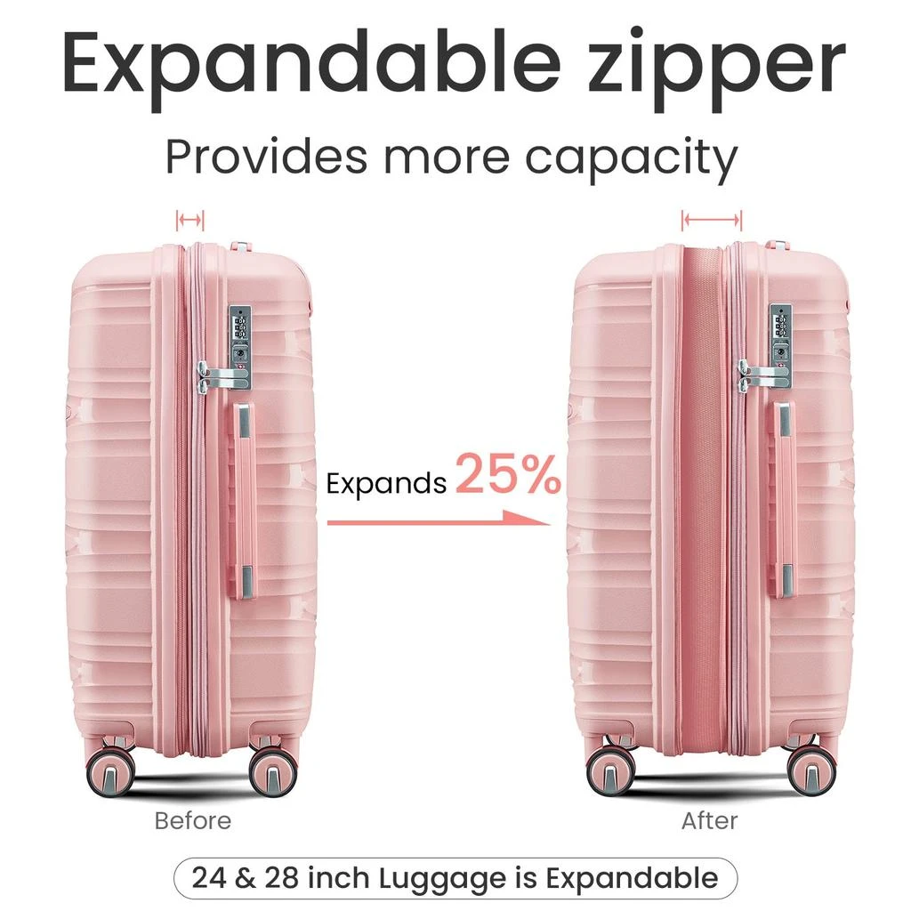 Streamdale Furniture Streamdale Luggage 4 Piece Sets(14/20/24/28) 2