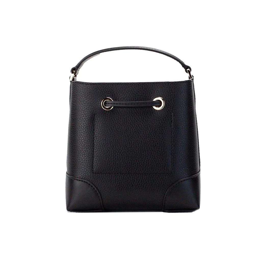 Michael Kors Mercer Small Black Pebbled Leather Bucket Crossbody Bag Purse 3