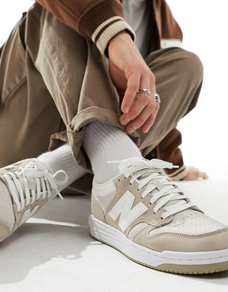 New Balance New Balance 480 suede trainers in sand 1