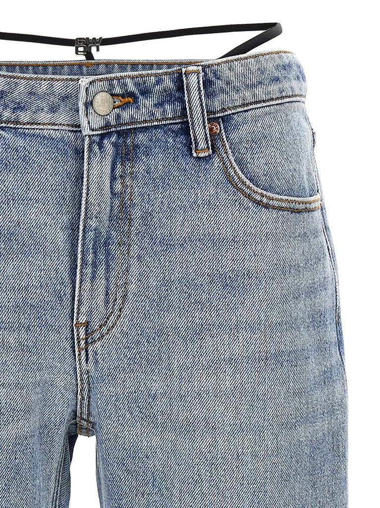Alexander Wang Alexander Wang Pre-Styled Logo Thong Mid Rise Jeans 3