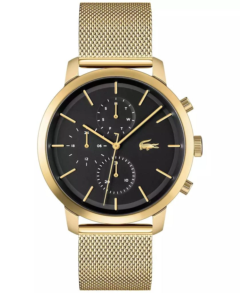 Lacoste Men's Replay Gold-Tone Mesh Bracelet Watch 44mm 1