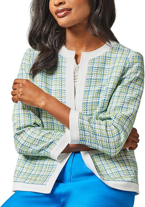 Kasper Womens Framed Jacket With Patch Pocket 3