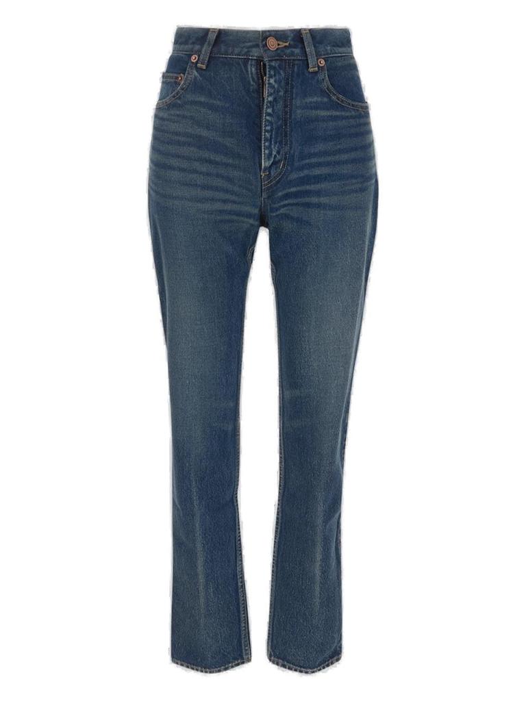 デニム・ジーパン Saint Laurent 70 S Jeans In Almond Colour 70's jeans in almond milk denim | Saint Laurent | YSL BG
