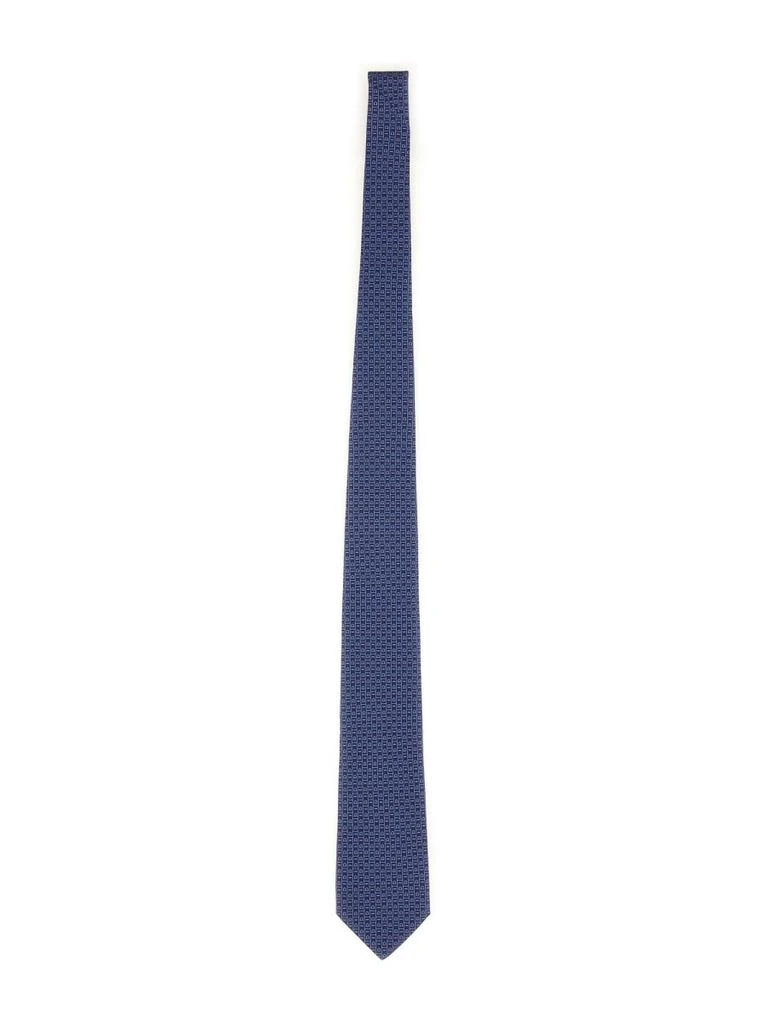 Salvatore Ferragamo CRAVATTA CON STAMPA LOGO 1