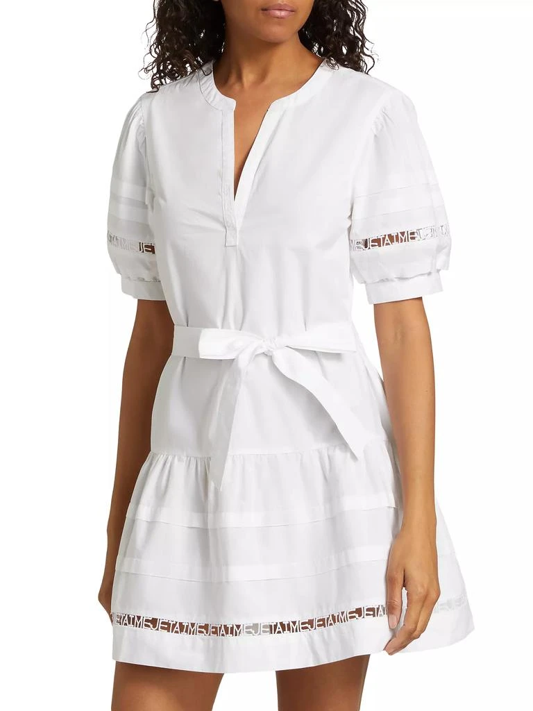 Cinq à Sept Corianna Belted Cotton Poplin Minidress 3