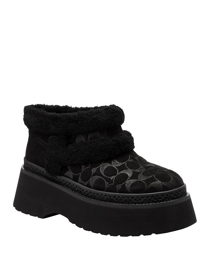 Coach Women's Christina Signature Shearling Booties