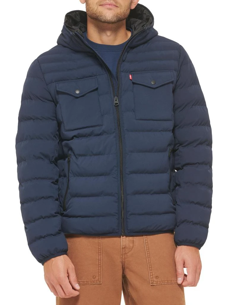 Levi
s Stretch Quilted Hooded Puffer Jacket