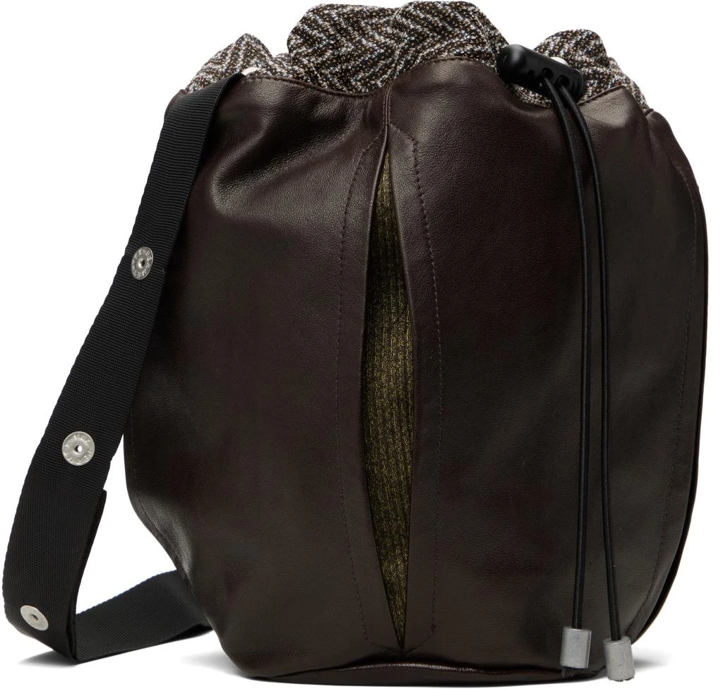 Omar Afridi Brown Pochette Leather Bag 2
