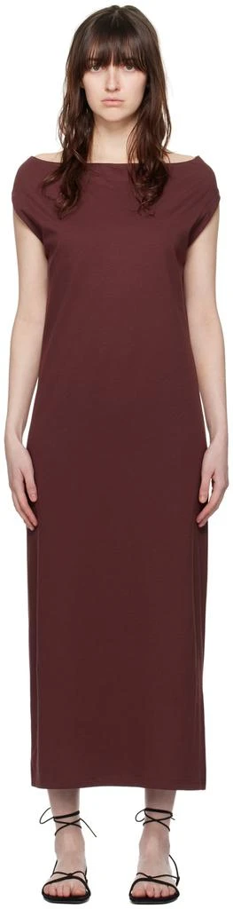 Loulou Studio Burgundy Martial Maxi Dress 1