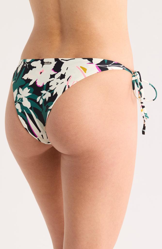 Maaji Tropical Leaves Side Tie Reversible Bikini Bottoms