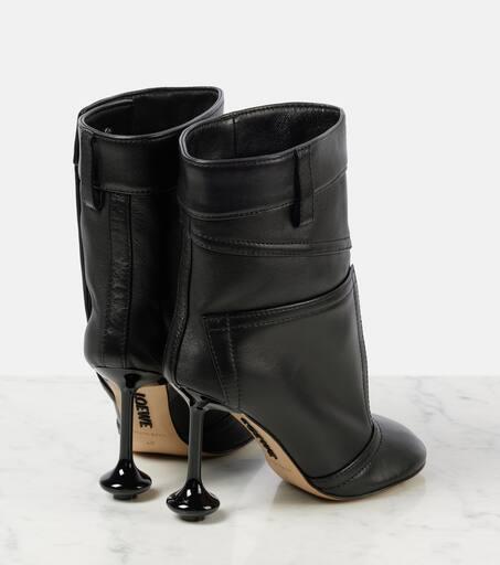 Loewe Toy Panta 90 leather ankle boots - Boots - Free