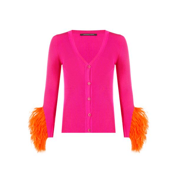 Antonino Valenti Maeva Feather Cardigan