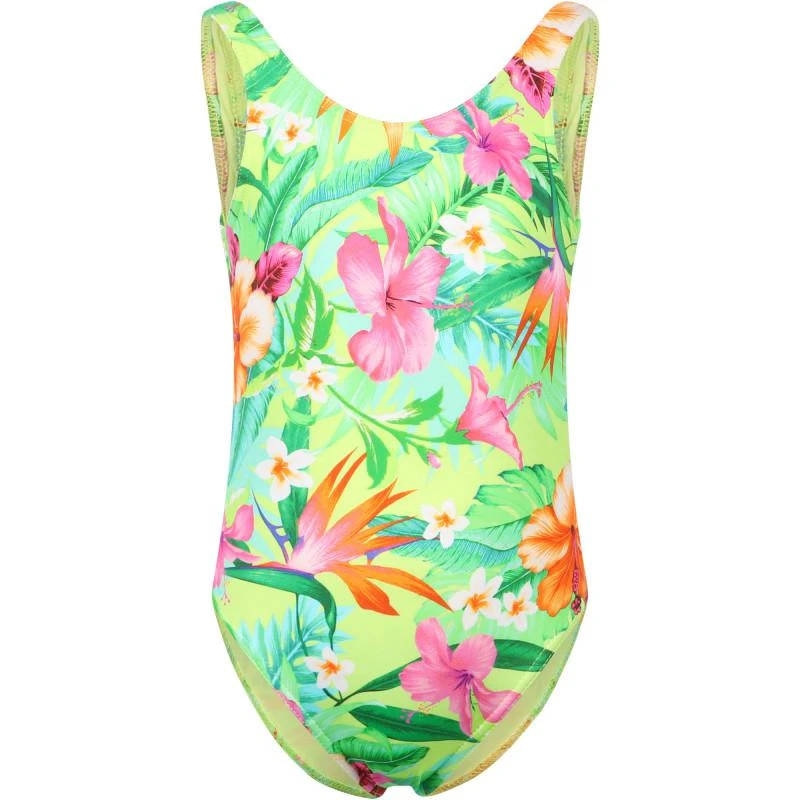 BANANA MOON Tropical flowers one piece swimsuit in green 1