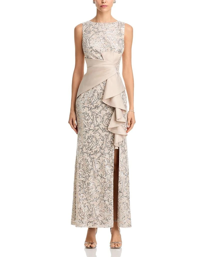 Eliza J Sleeveless Ruffle Gown 7
