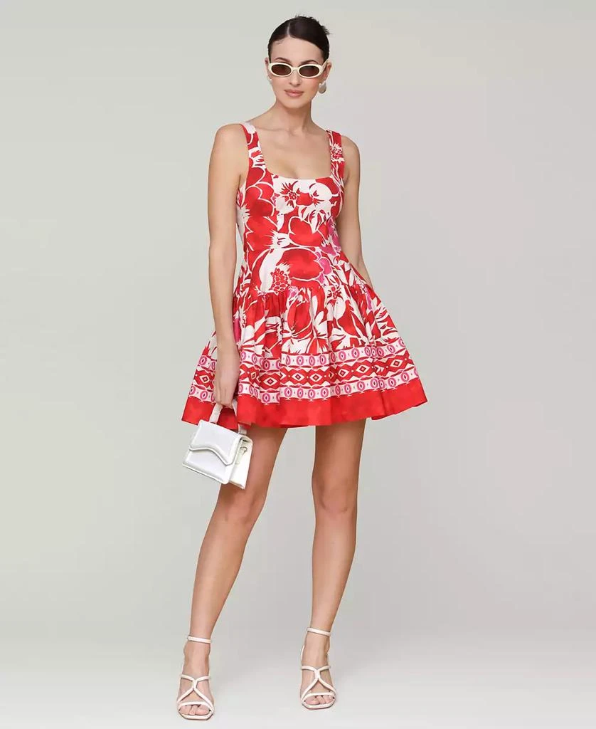 Avec Les Filles Women's Printed Bustier Mini Dress 1