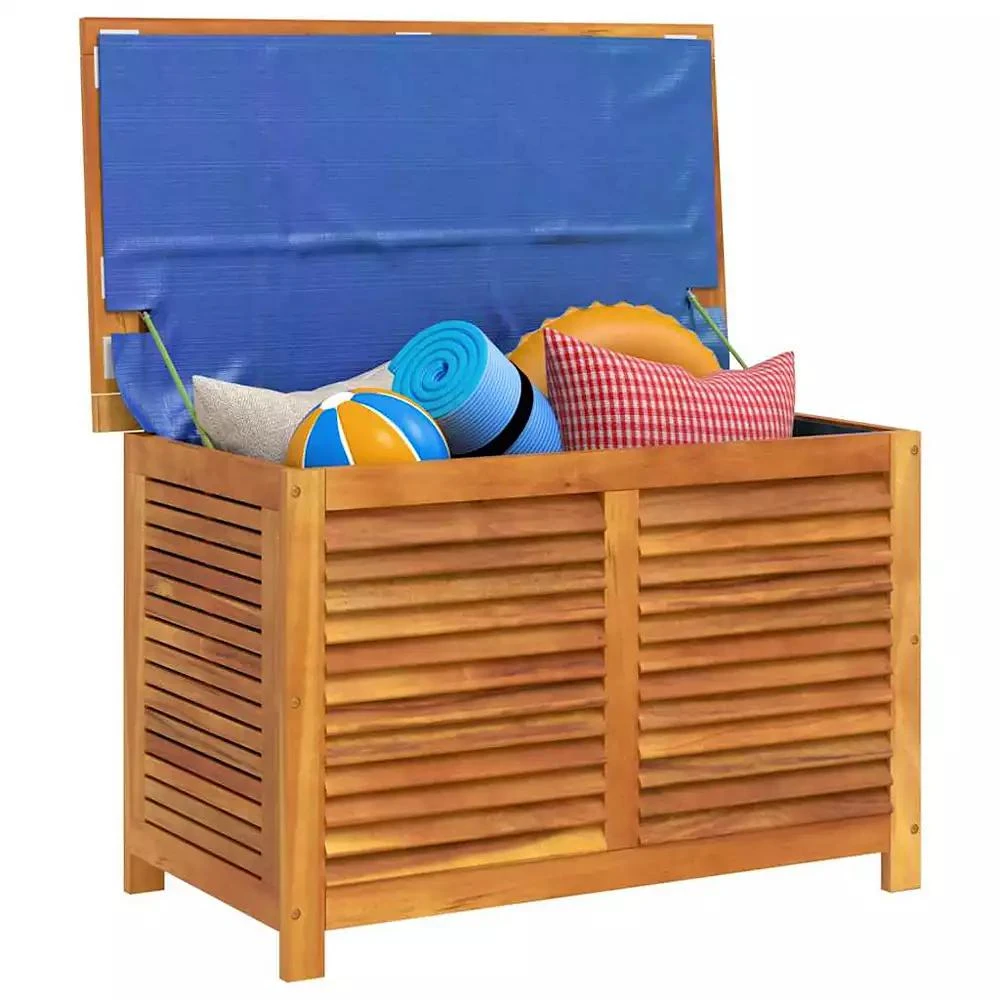 vidaXL Solid Acacia Wood Garden Storage Box 4