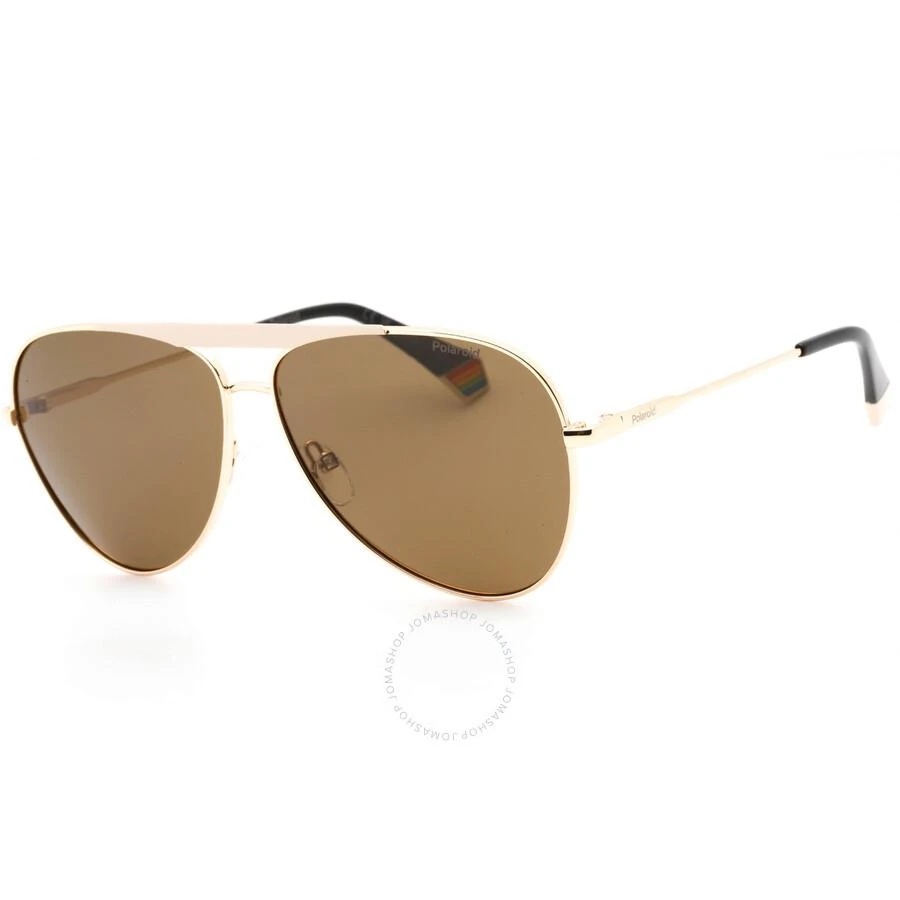 Polaroid Polarized Bronze Pilot Unisex Sunglasses PLD 6200/S/X 0Y3R/SP 61 1