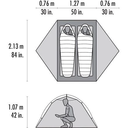 MSR Access 2 Tent: 2-Person 4-Season 4