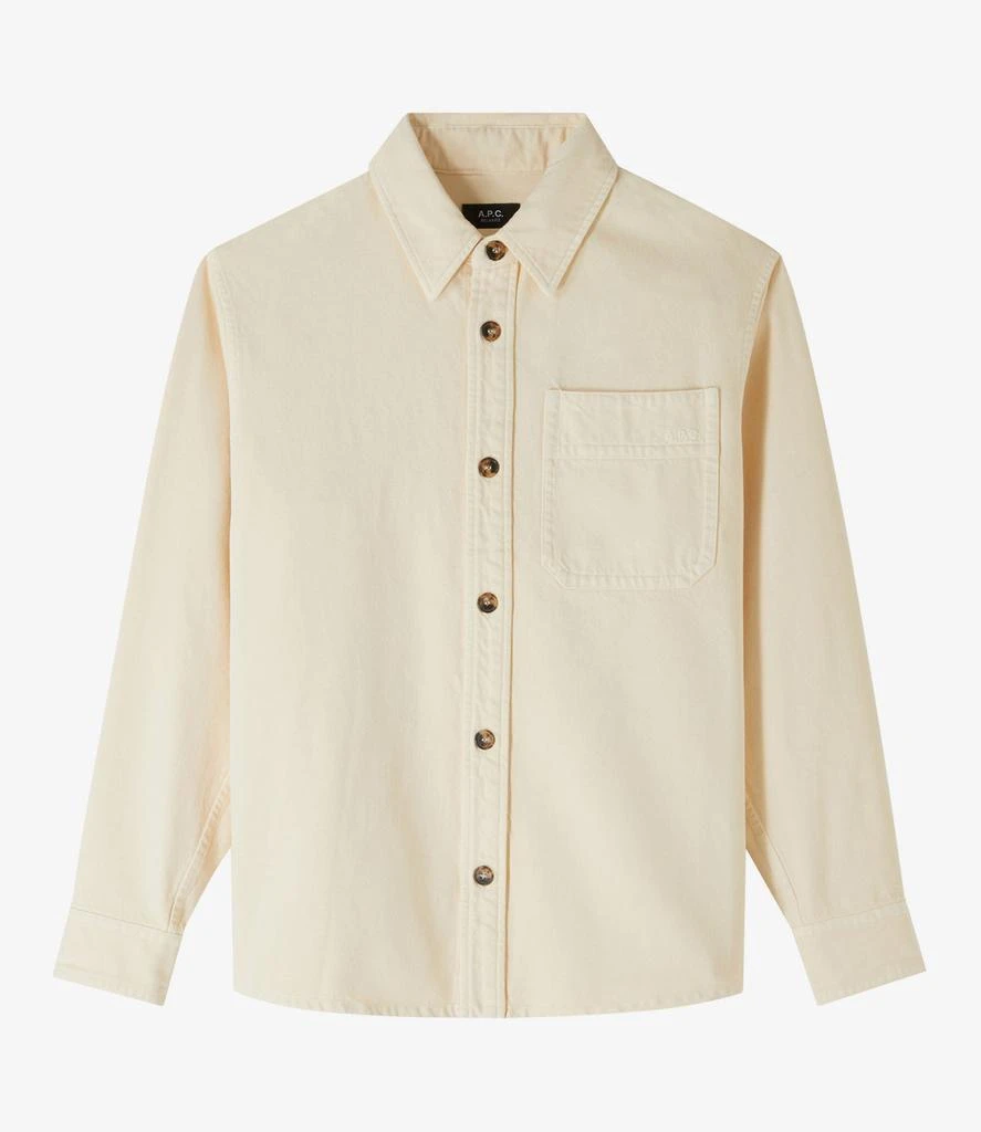 A.P.C. Basile Brodée Poitrine overshirt 2