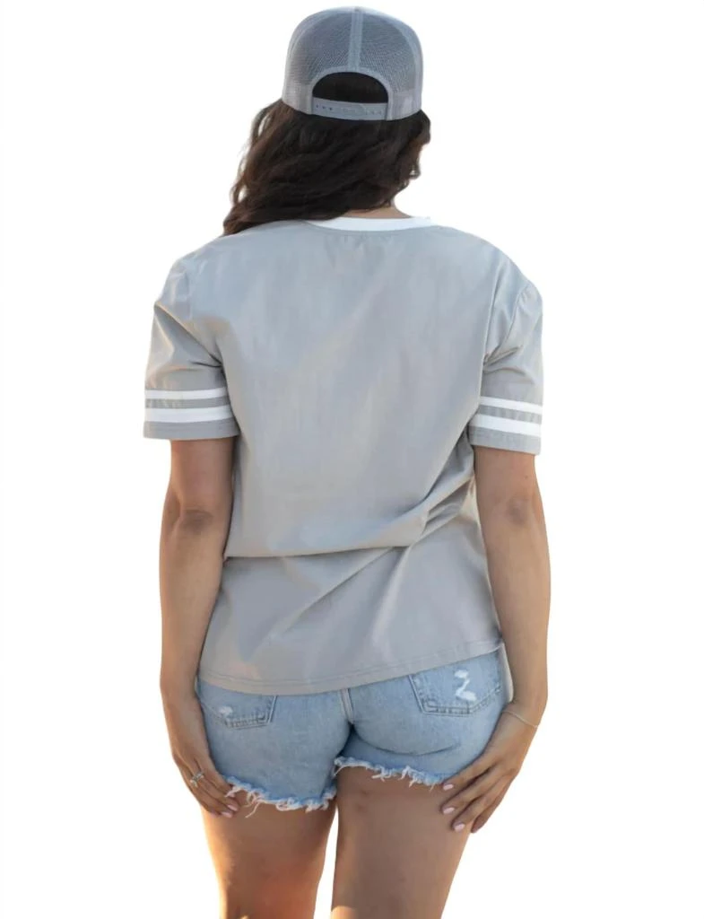 Layerz Clothing Run The Dang Ball Top In Grey 3