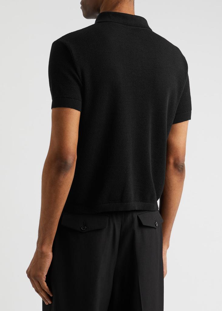 トップス second layer 23ss s/s open knit polo Open-knit cotton polo shirt – On Sale Now with Up to 50% Off