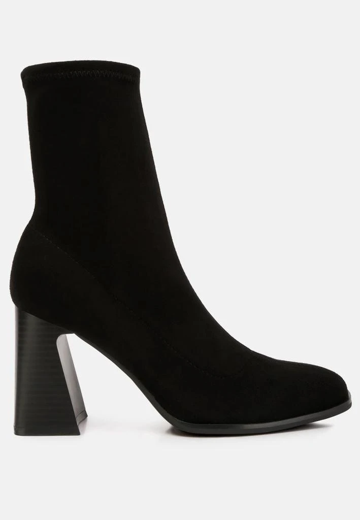 London Rag candid high ankle flared block heel boots 1