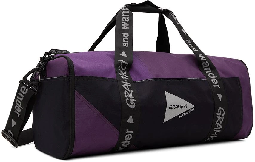 and wander Purple Gramicci Edition Multi Patchwork Boston Duffle Bag 2