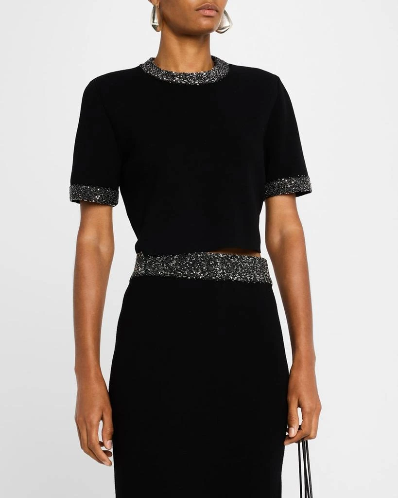 A.L.C. Maeve Embellished Short-Sleeve Top 4