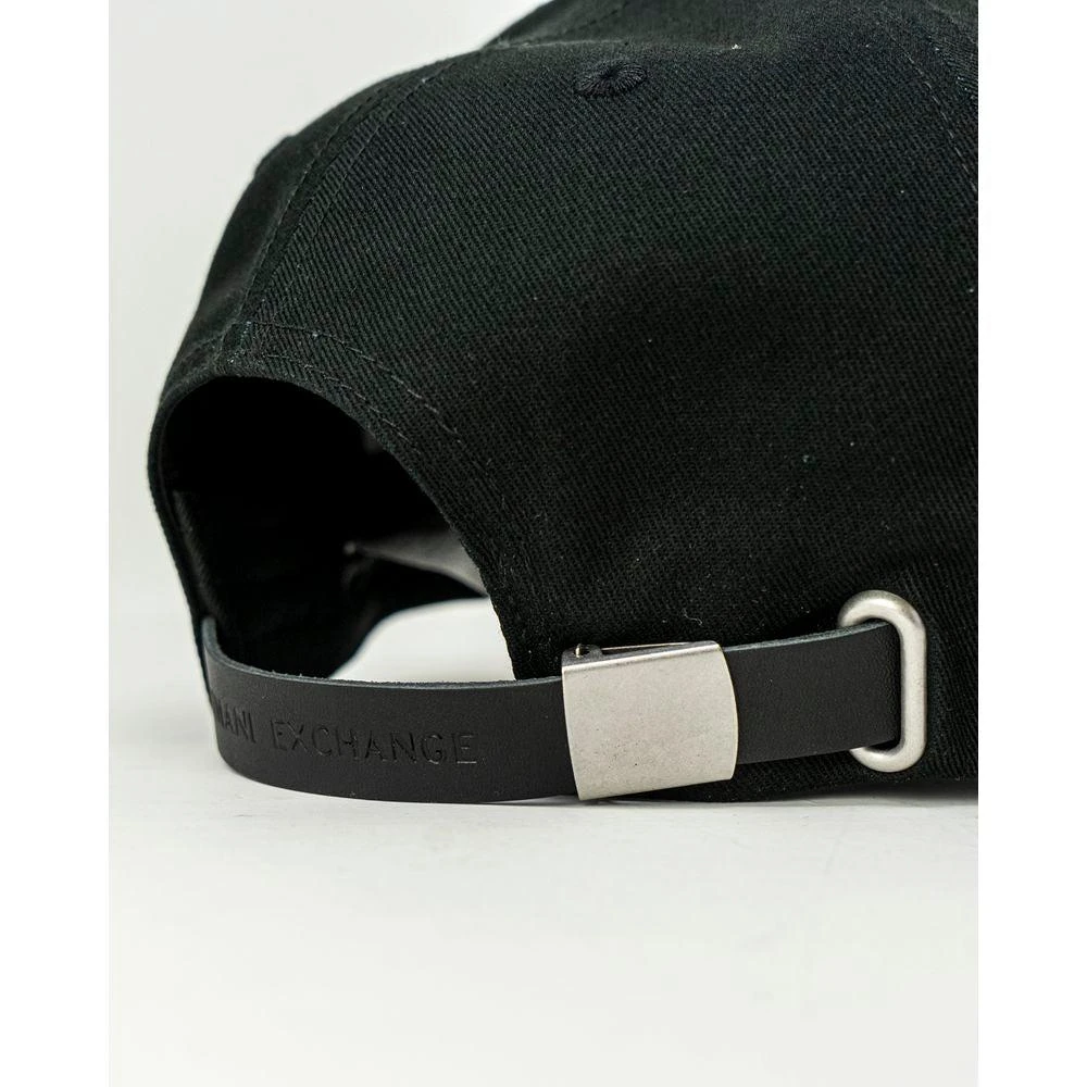 Armani Exchange Armani Exchange Black Cotton Hats & Cap 4