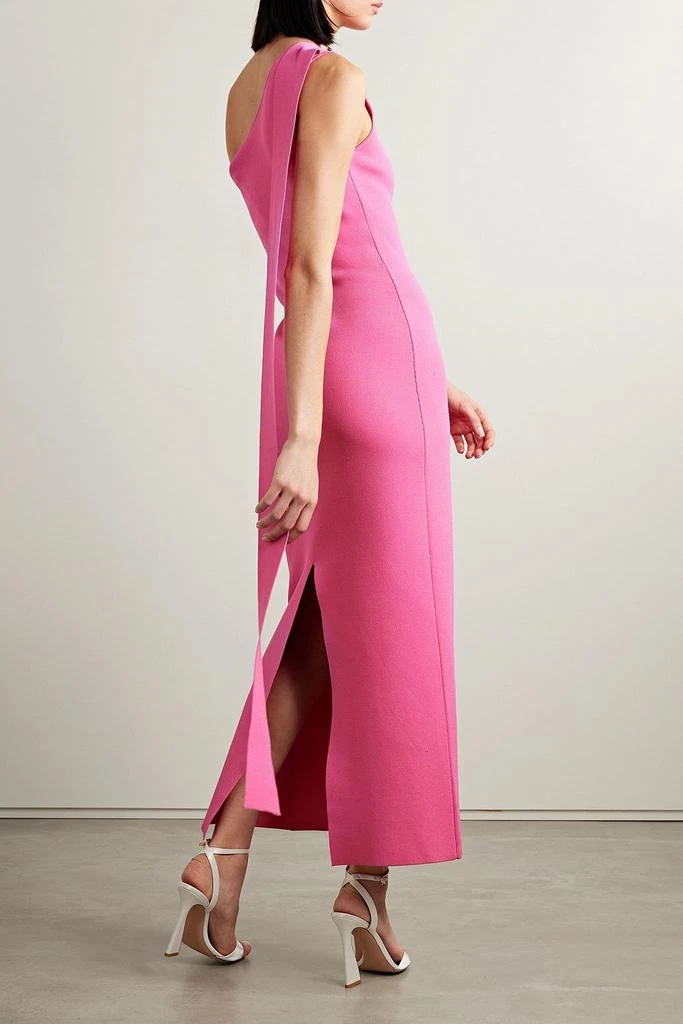 ADAM LIPPES One-shoulder draped knitted maxi dress 3