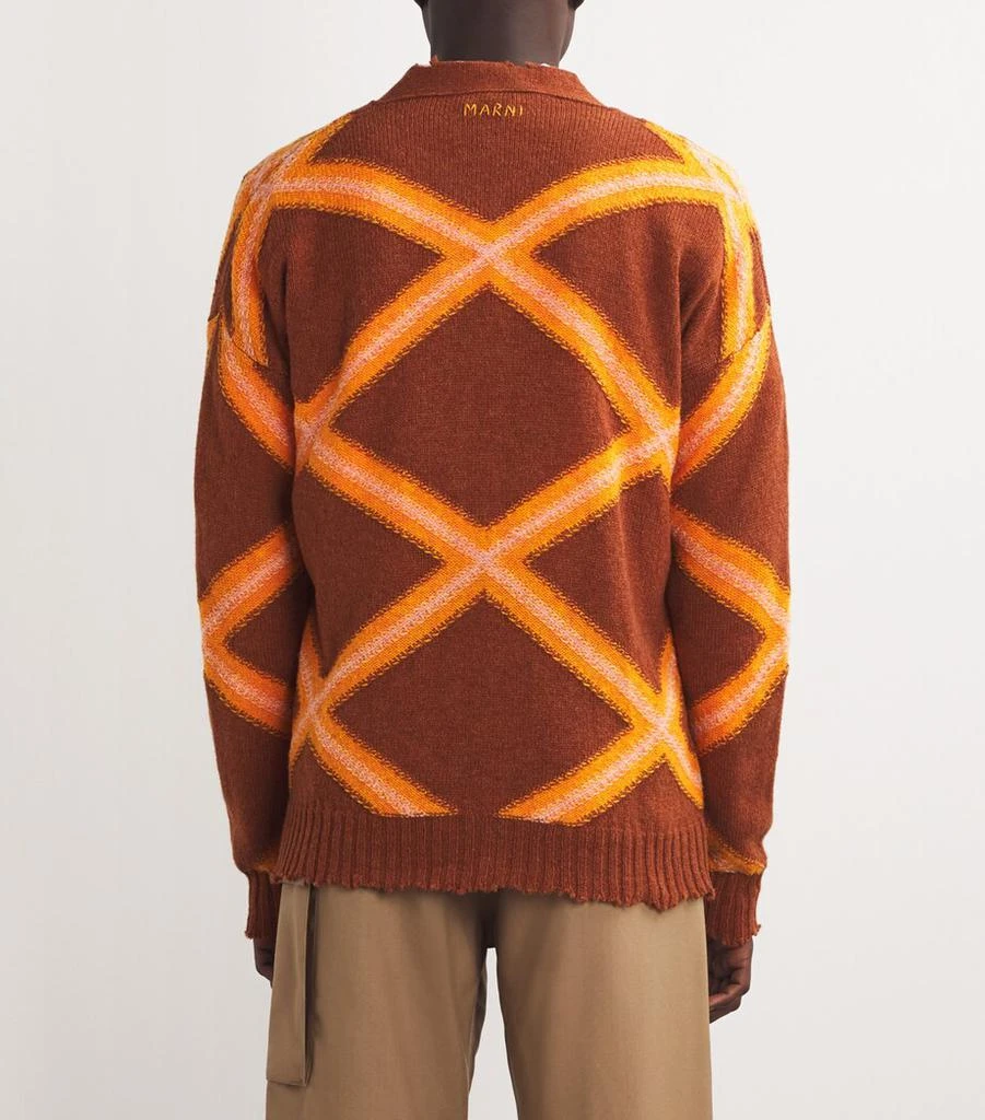 Marni Distressed V-Neck Cardigan 4