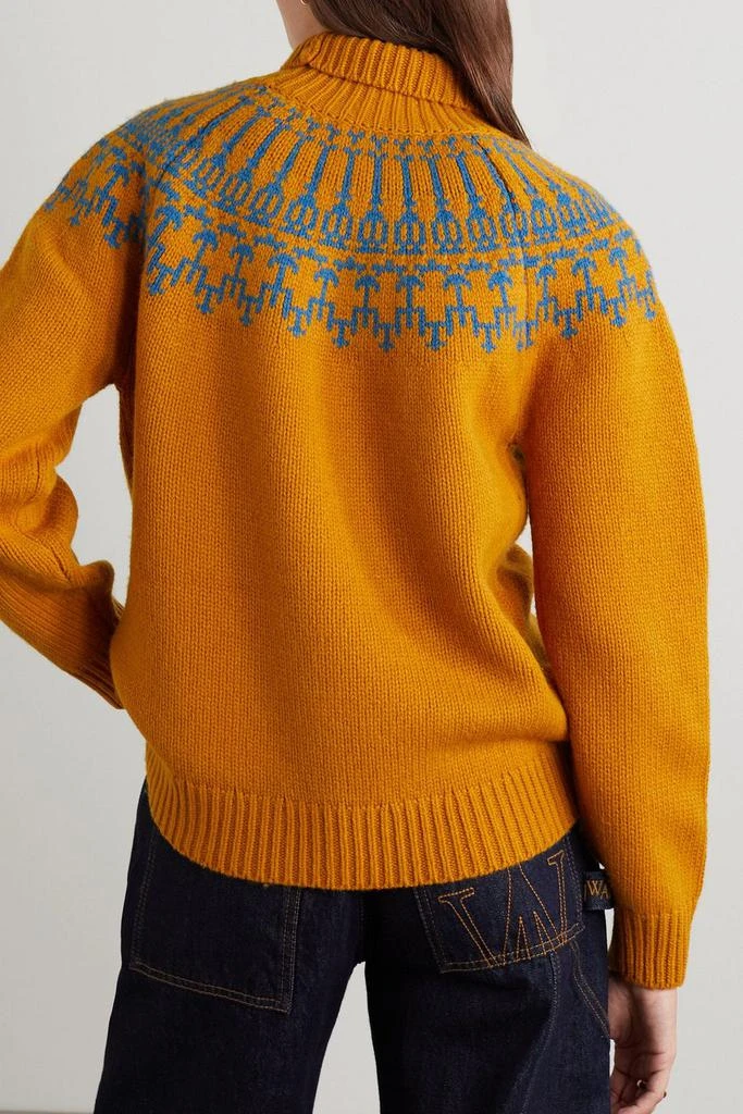 Tory Sport Fair Isle merino wool turtleneck sweater 3