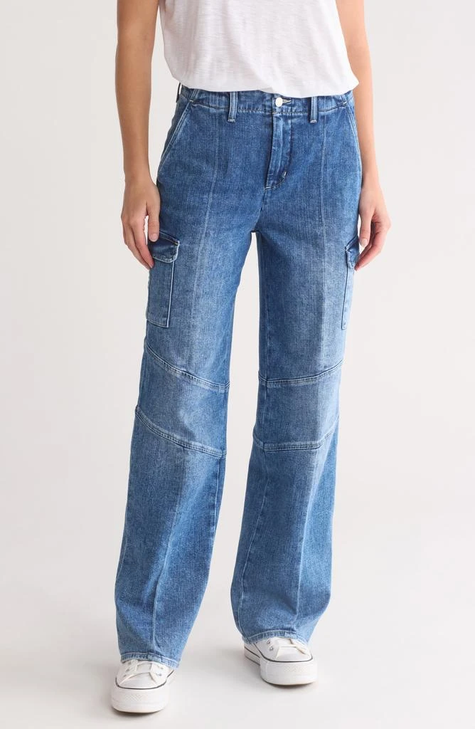 L'Agence Brooklyn High Waist Utility Wide Leg Jeans 1