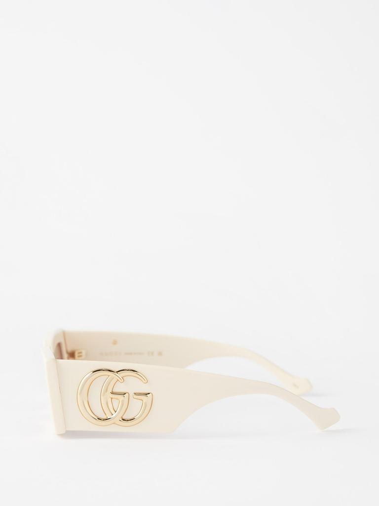 特別セーフ Gucci GG-logo rectangular acetate sunglasses - Sunglasses ポケモンカードゲーム