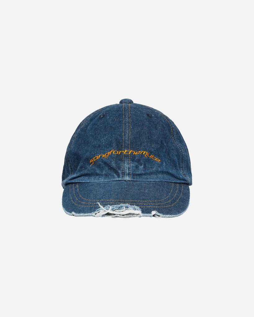 Song for the Mute Logo Washed Denim Cap Blue