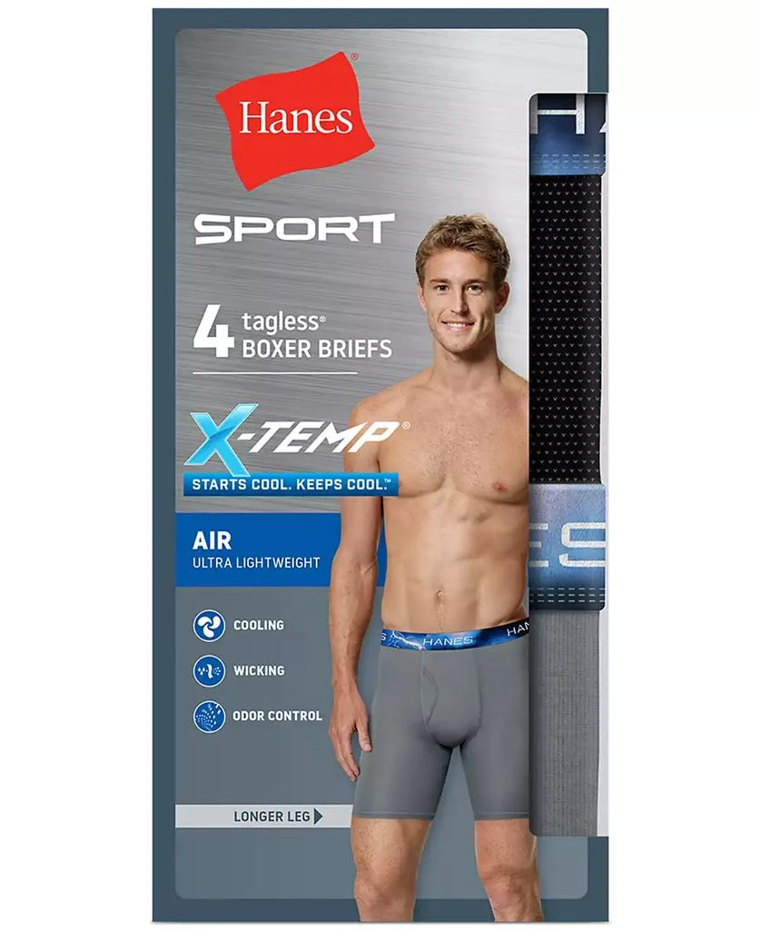 Hanes Men's Classics Ultimate® X-Temp® 4-Pk. Moisture-Wicking Mesh Boxer Briefs 3