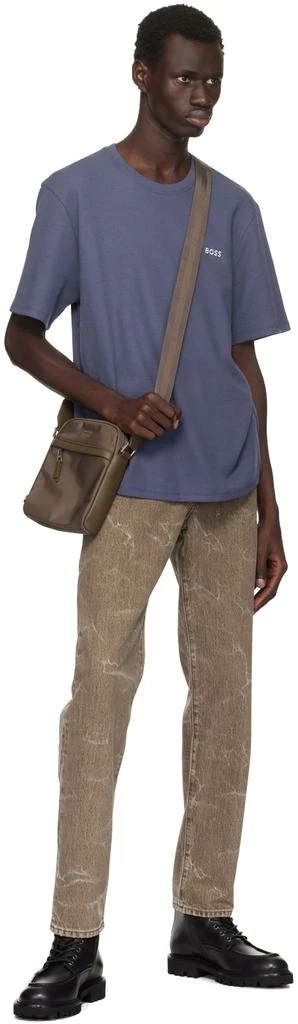 Hugo Boss Brown Canvas Bag 4