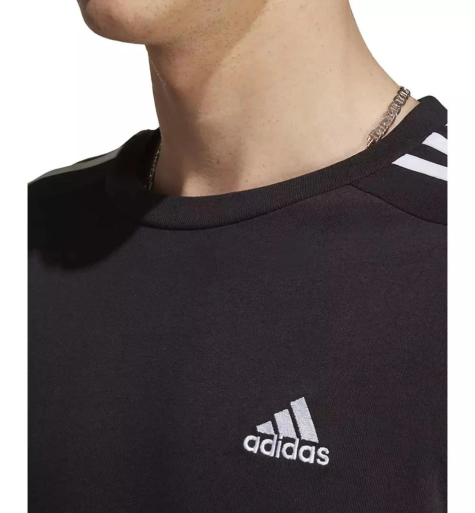 adidas Men's Essentials 3-Stripes Regular-Fit Logo Graphic T-Shirt 3