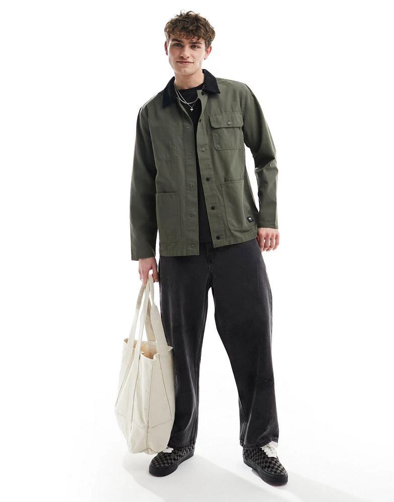 Vans Vans drill chore coat in grape leaf 3