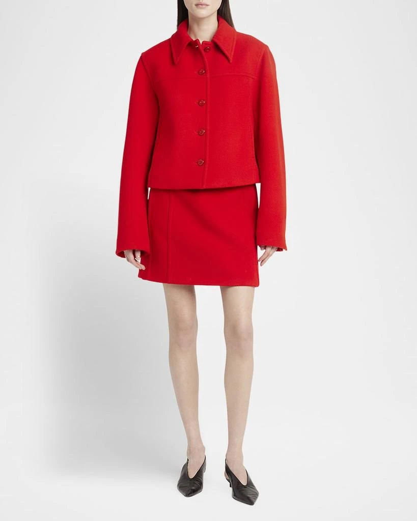 Jil Sander Herringbone Tailored Mini Skirt 2
