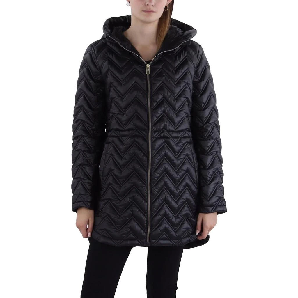 Via Spiga Womens Hooded Cold Weather Quilted Coat 3
