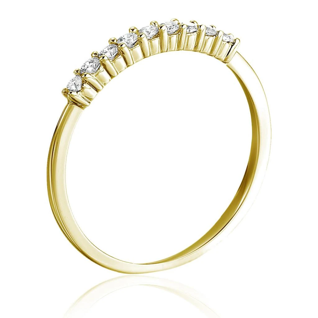 Vir Jewels 1/4 ctw Petite Diamond Wedding Band in 10K Yellow Gold 2