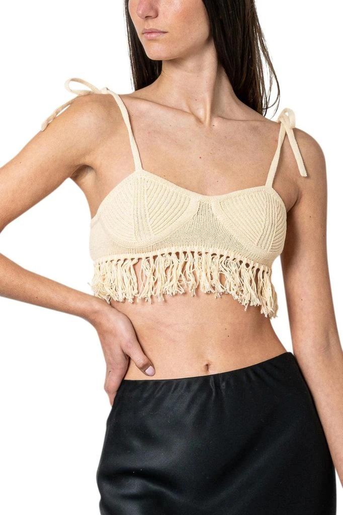 The Garment The Garment Fringed Knitted Bra Top 4