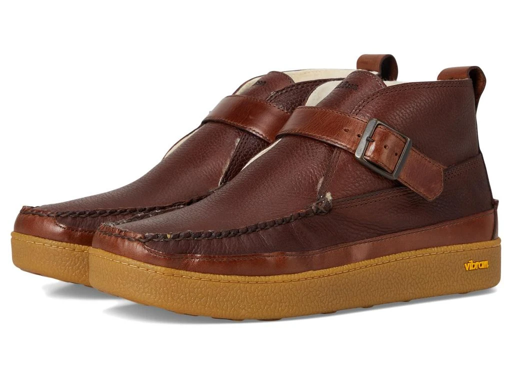 L.L.BEAN Lodge Moc Vibram Shearling Buckle Boots 1