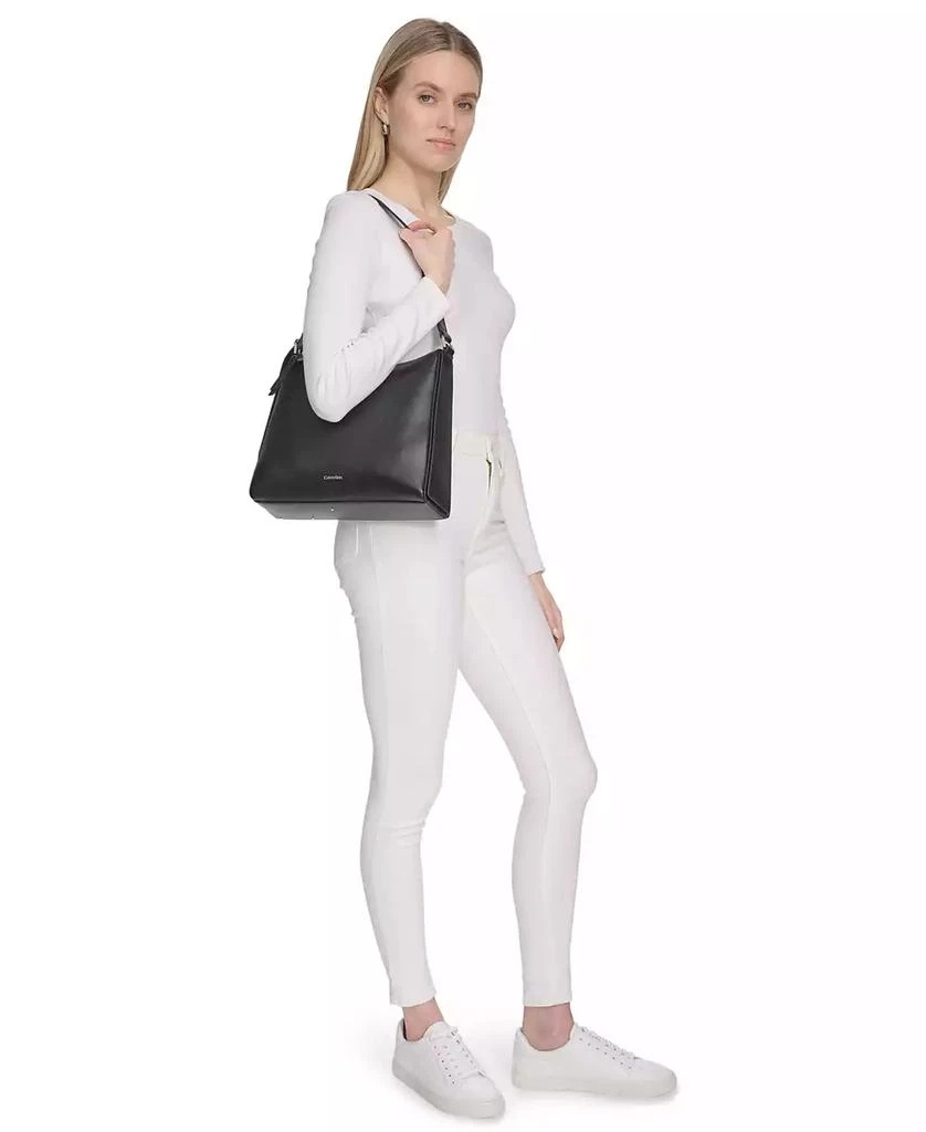 Calvin Klein Mandy Top Zipper Shoulder Bag 6