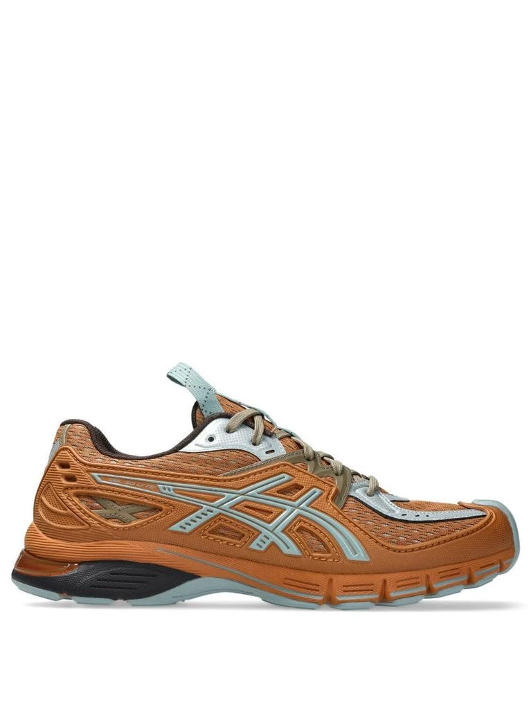 Shop Burnt Orange Low-Profile Sneakers With Light Blue  display picture 3