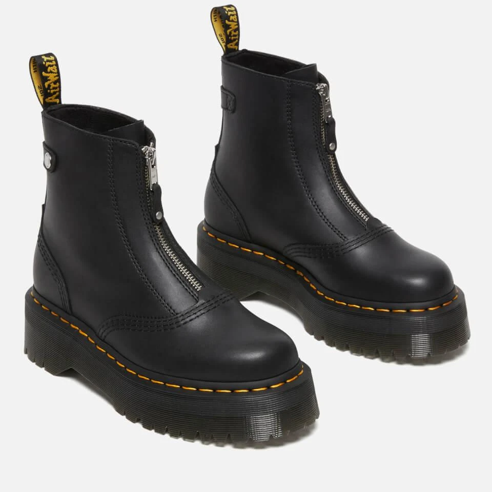 Dr. Martens DR. MARTENS JETTA ZIP FRONT LEATHER BOOTS 2