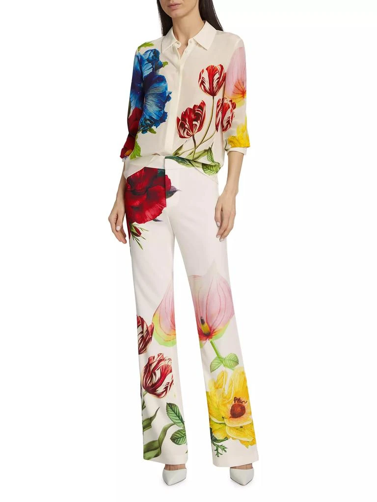 Alice + Olivia Willa Floral Silk Blouse 2