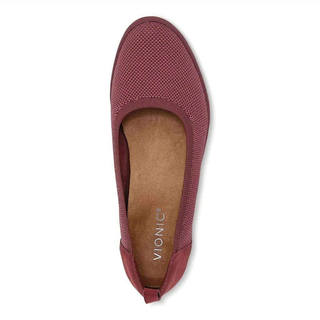 VIONIC Jacey Knit Wedge - Medium Width In Shiraz 2